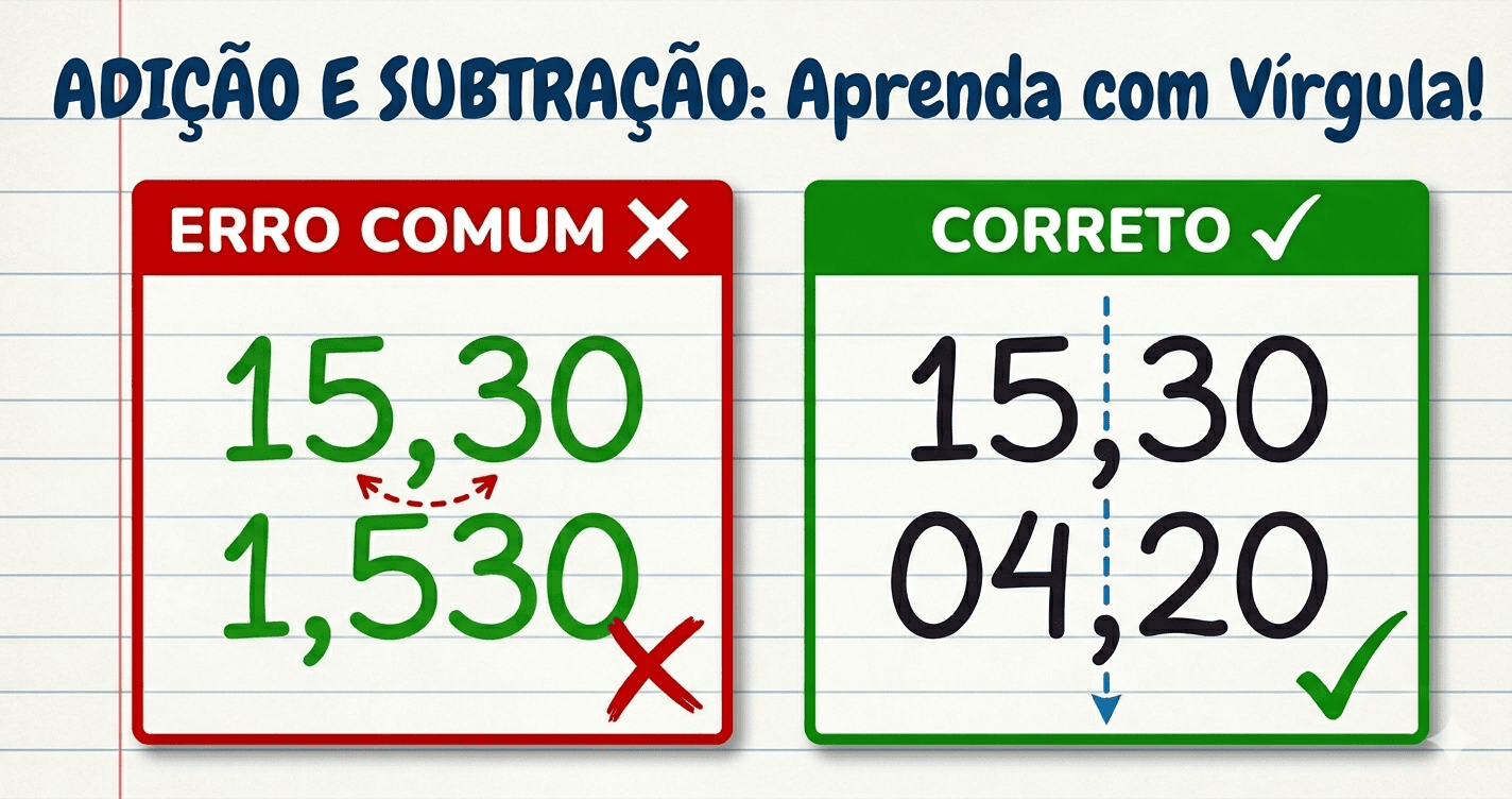 Como Somar e Subtrair Números Decimais: O Guia para Aprender do Zero